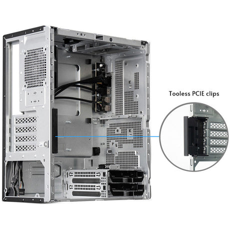 Boîtier mini tour Chieftec uni bs-20b-op (noir | 3x USB-A | 1x USB-C)