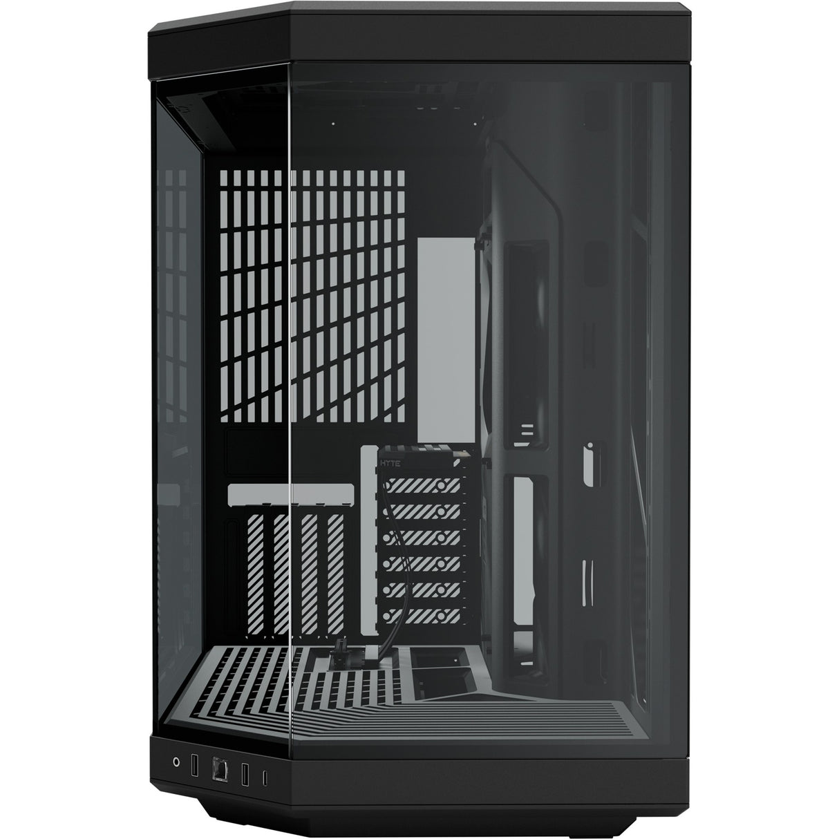 Boîtier tour midi Hyte y70 (noir | 2x USB-A | 1x USB-C | verre trempé)