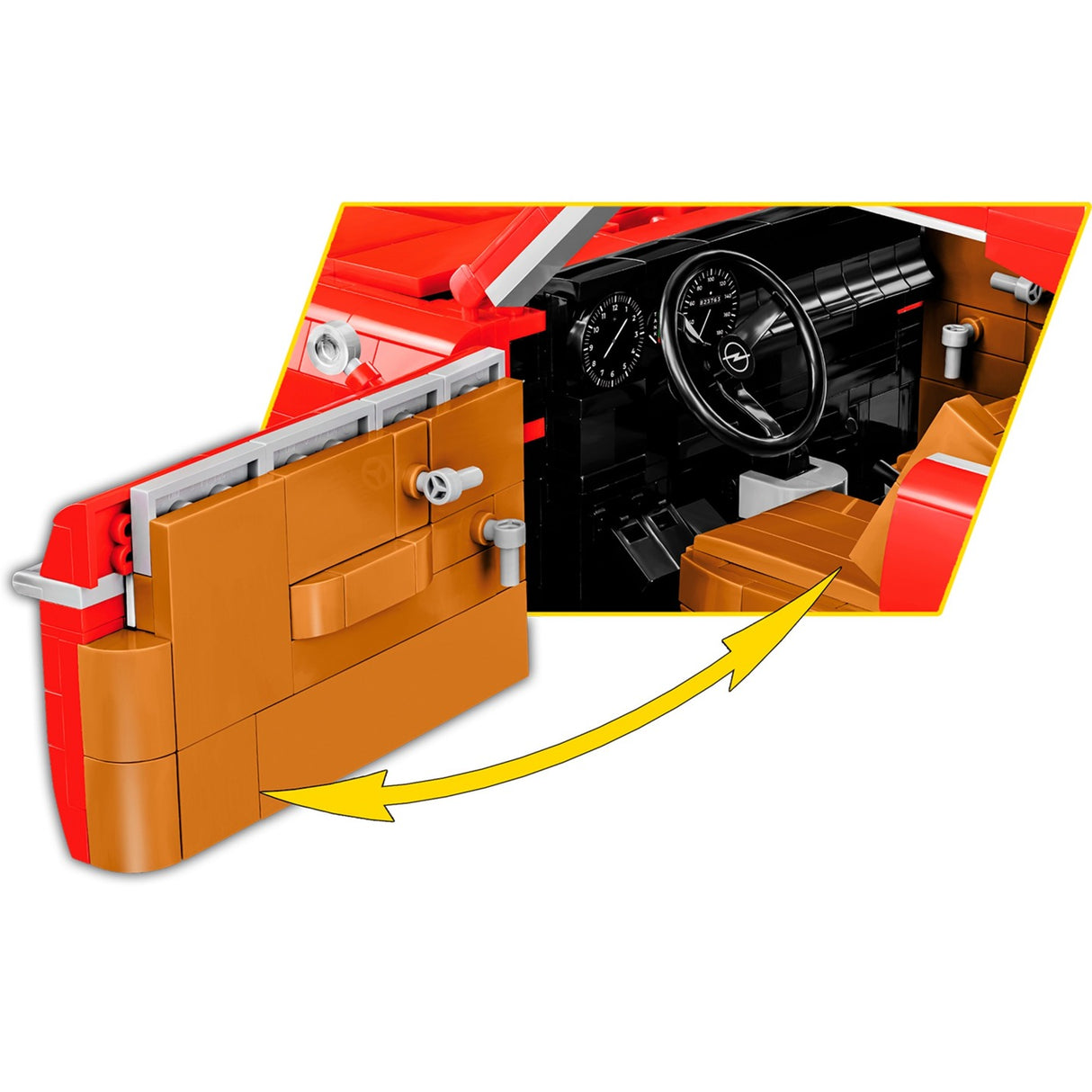 Cobi opel rekord c coupe constructiespeelgoed (schaal 1:12)