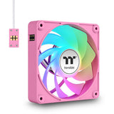 Thermaltake ct120 ex reverse argb sync pc cooling fan pink (3-fan pack) case fans (pink, 3 stuks, 120 x 120 x 25 mm, pwm)
