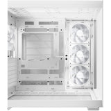 Soyez silencieux! boîtier tour midi light base 600 dx (blanc | 2x USB-A | 1x USB-C | RGB | verre trempé)