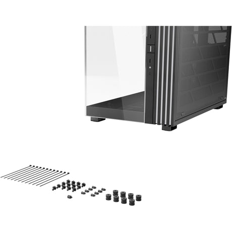 Soyez silencieux! base lumineuse 900 dx boîtier grande tour (noir | 2x USB-A | 1x USB-C | RVB | fenêtre)