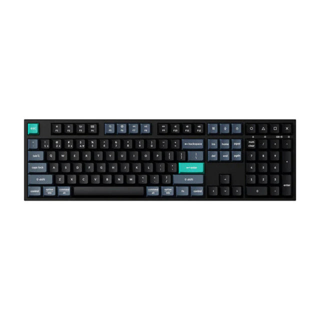 Keychron b36-k9, clavier (noir, disposition américaine, commutateurs à ciseaux, ABS, USB-C | 2,4 GHz | Bluetooth)