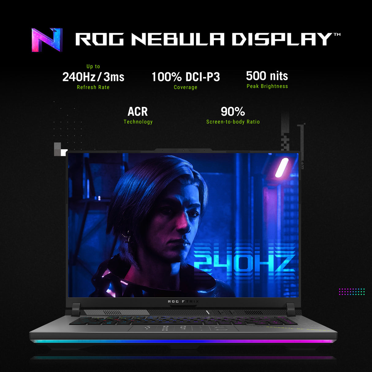 Ordinateur portable de jeu Asus ROG Strix G16 G614PW-RV006W 16 (Gris | R9 8940HX | RTX 5080 | 16 Go | SSD 1 To)