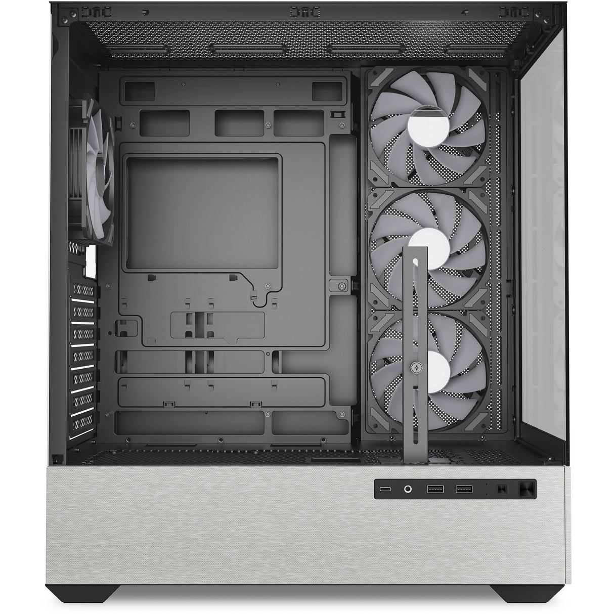 Boîtier tour midi Sharkoon ak7 argb (noir | 2x USB-A | 1x USB-C | RGB | verre trempé)