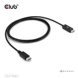Câble adaptateur Club 3D DisplayPort 1.4 vers HDMI 4K60 Hz (noir, HDR M M 2 m)