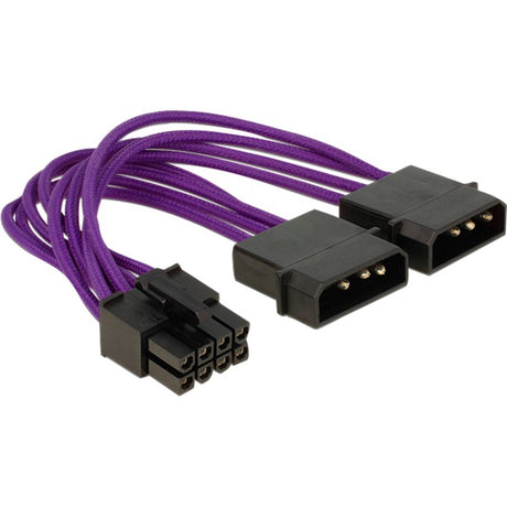 Delock câble d'alimentation 8 broches EPS > adaptateur 2 x 4 broches (violet)
