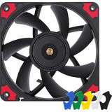 Noctua nf-a12x15 pwm chromax.black.swap case ventilateur (noir, 120 x 120 x 15 mm)