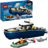 Lego city 60456 poursuite avec le bateau de police