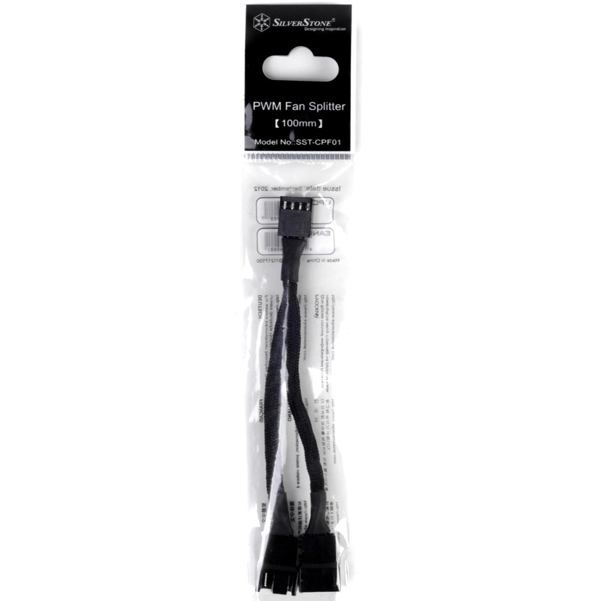 Câble répartiteur Silverstone sst-cpf01 (noir, 10 centimètres)