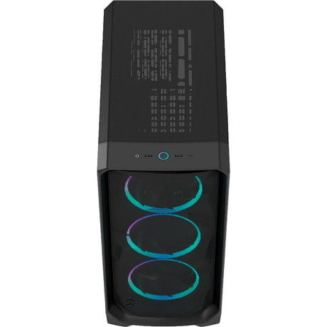 Fractal design meshify 3 boîtier tour midi RVB (noir | 2x USB-A | 1x USB-C | RVB | verre trempé)