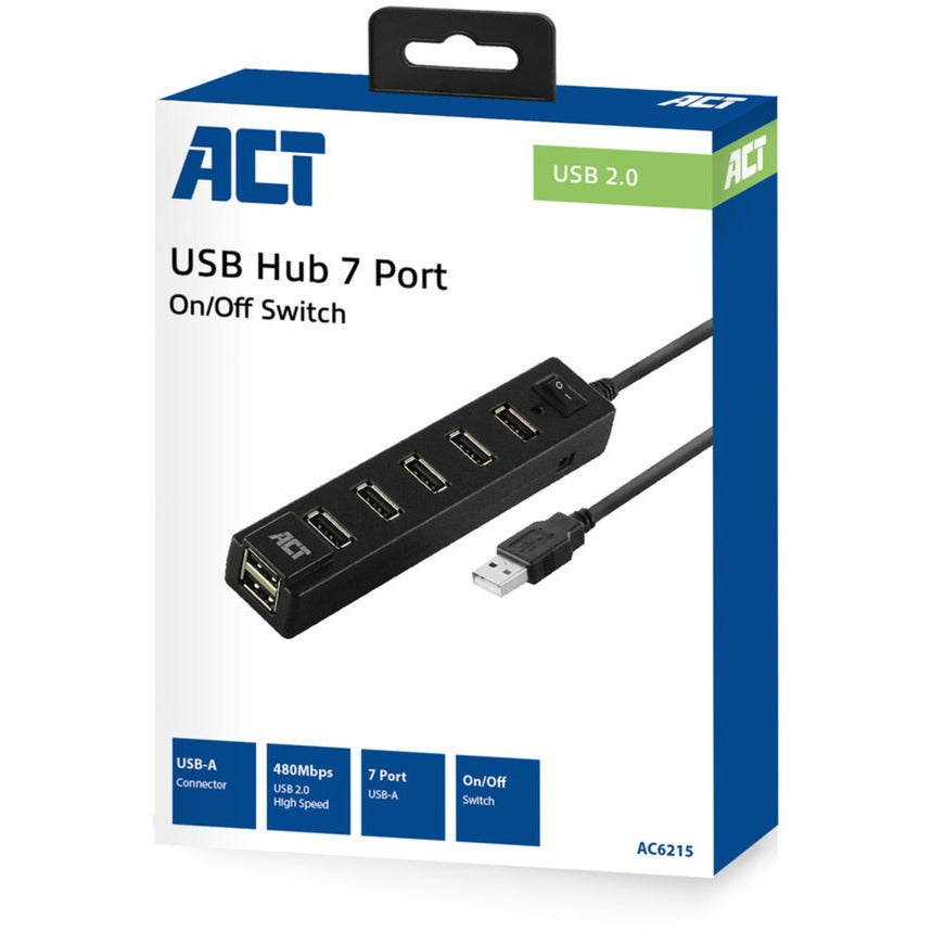 Acte hub USB ac6215 noir