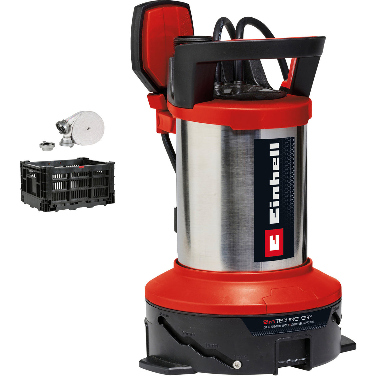 Einhell flutset ge-dp 7535 n ll eco pompe à eaux usées pompes submersibles et à pression (rouge noir)