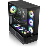 Thermaltake view 370 tg argb midi tower behuizing (zwart | 2x usb-a | 1x usb-c | rgb | tempered glass)