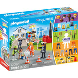 Figurines Playmobil - mes figurines : jouets de construction mission de sauvetage (70980)