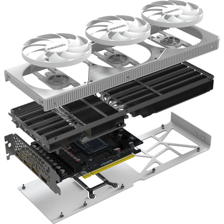 Inno3d n50803-16d7x-17605211 geforce rtx 5080 x3 oc blanc, atx, 16 go, gddr7, 256 bits, pcie 5, 360w