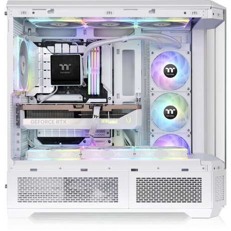 Thermaltake view 600 tg snow big tower behuizing (wit | 2x usb-a | 1x usb-c | tempered glass)
