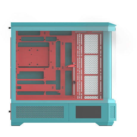 Boîtier grande tour Thermaltake view 600 tg menthe fraise (menthe berry | 2x USB-A | 1x USB-C | verre trempé)