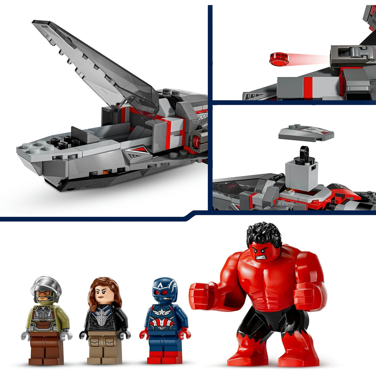 Lego Marvel 76292 Duel Captain America contre Hulk Rouge