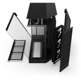 Boîtier tour midi Nzxt h9 flow (noir (mat) | 2x USB-A | 1x USB-C | verre trempé)