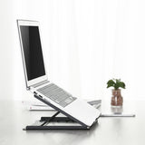 Support pour ordinateur portable Act Connectivity, pliable, réglable en hauteur sur 5 positions (noir)