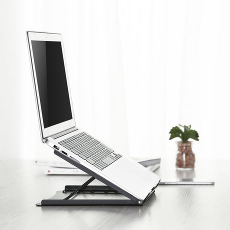 Support pour ordinateur portable Act Connectivity, pliable, réglable en hauteur sur 5 positions (noir)