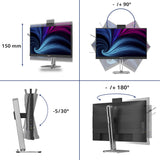 Philips 27b2u4601h 00 27 ledmonitor (zilver zwart, hdmi, displayport, usb-c, webcam, 120 hz)