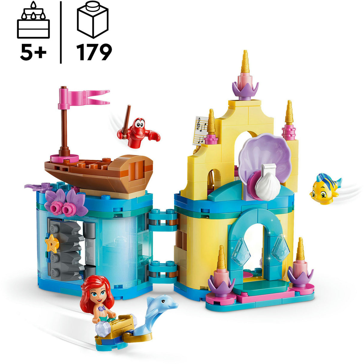 Lego Disney Princess 43285 Le mini palais magique d'Ariel
