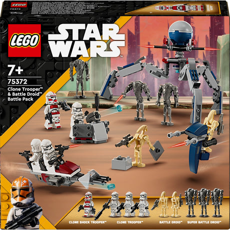 Pack de combat Lego Star Wars Clone Trooper™ Battle Droid™ - 75372