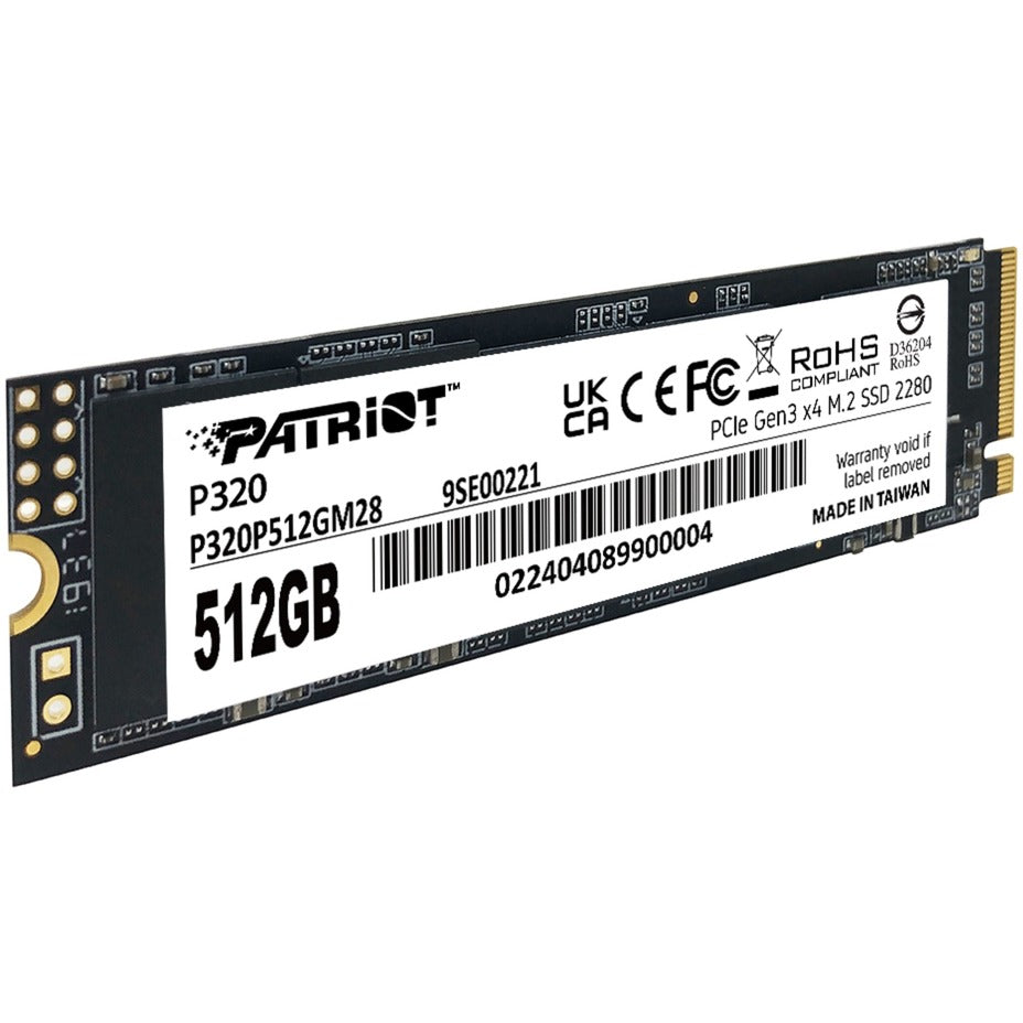SSD Patriot p320 512 Go (PCIe 3.0 x4, NVME 1.3, M.2 2280)