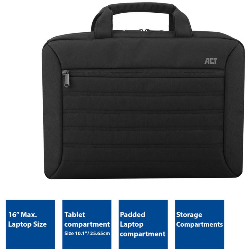 Sacoche pour ordinateur portable acte ac8525 noir