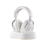 Mchose v9 turbo+ magnetic wireless over-ear gaming headset (wit zilver, nintendo switch, playstation 4, playstation 5, mobiel, pc, 2.4g bluetooth usb)