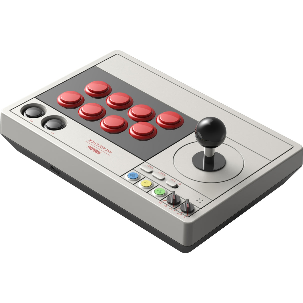 Manette de jeu arcade stick 8bitdo (gris)