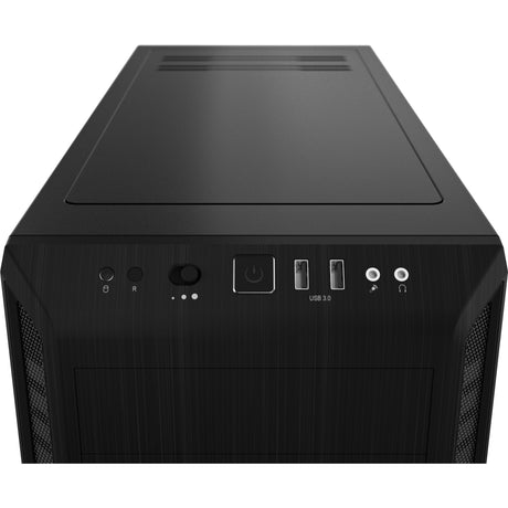 Soyez silencieux! boîtier tour midi pure base 600 (noir | 2x USB-A)