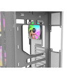 Thermaltake view 380 xl ws argb midi tower behuizing (wit houtkleur | 2x usb-a | 1x usb-c | rgb | tempered glass)