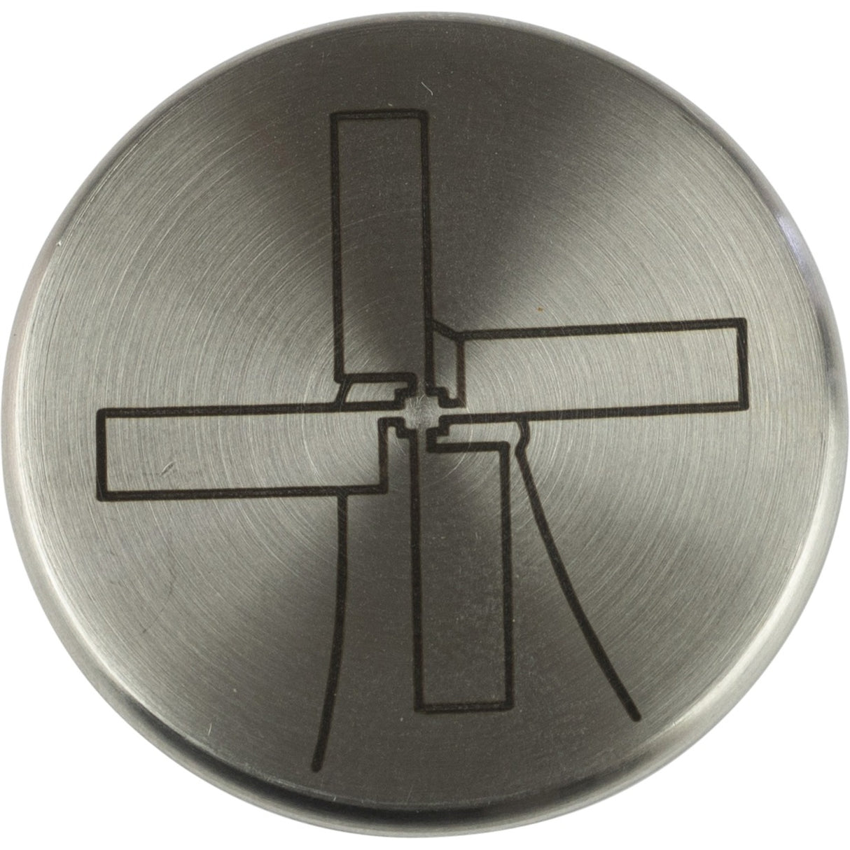 Le bouton du couvercle du moulin à vent en acier inoxydable, la poignée en l (acier inoxydable)