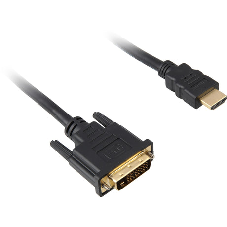 Câble Sharkoon HDMI > DVI-D (24+1) (noir, 1 mètre)