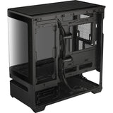 Asus prime ap202 midi tower behuizing (zwart | 2x usb-a | 1x usb-c | rgb | tempered glass)
