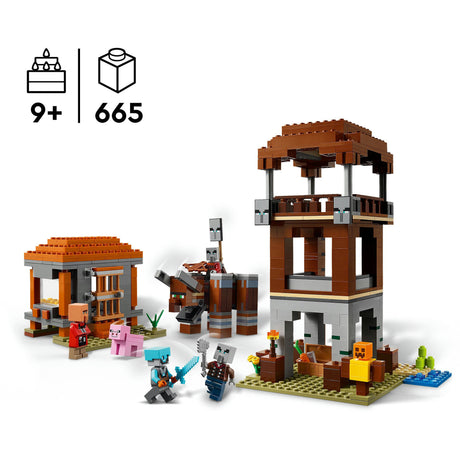 Lego 21278 Minecraft l'avant-poste et le destroyer du pilleur