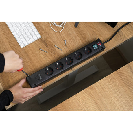 Brennerstuhl Bremounta multiprise avec 2 prises de charge USB C | 5 fois | noir | 3m h05vv-f 3g1.5 - 1150660415