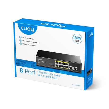 Commutateur Poe+ Cudy 8 ports 10 100 m