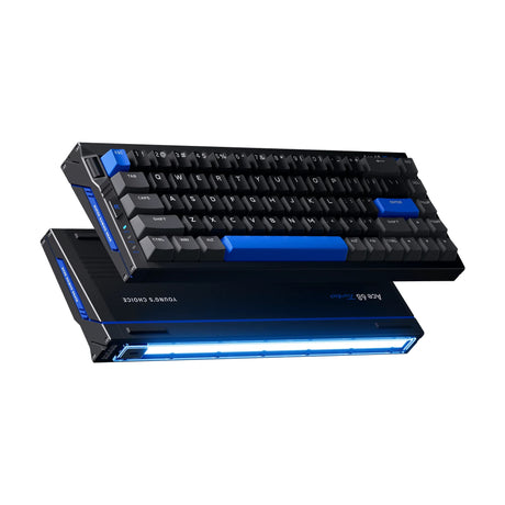 Clavier à effet Hall Esports entièrement en aluminium Mchose Ace 68 Turbo (noir, disposition américaine (QWERTY), Mount Tai GT HE, 65 %, 16K, RVB, échange à chaud, USB-C, capteur à effet Hall)