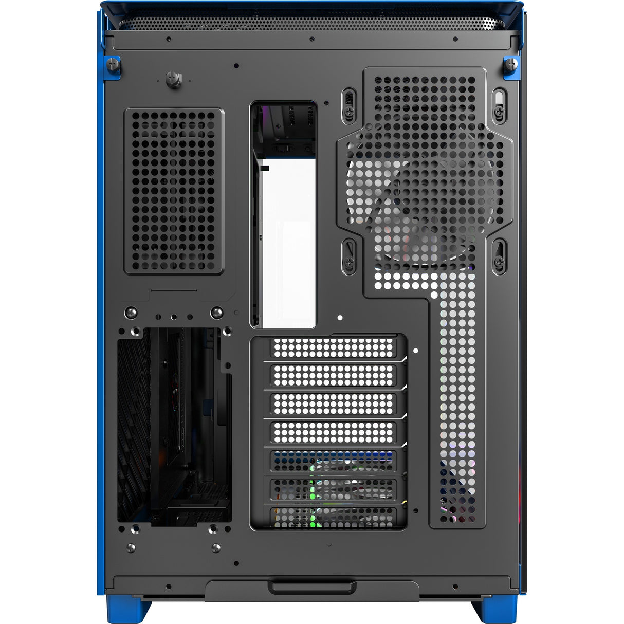 Boîtier tour midi Montech king 95 pro (bleu | 2x USB-A | 1x USB-C | RVB | verre trempé)
