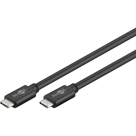 Câble USB-C super rapide Goobay Sync Charge (noir, 1,5 mètres)