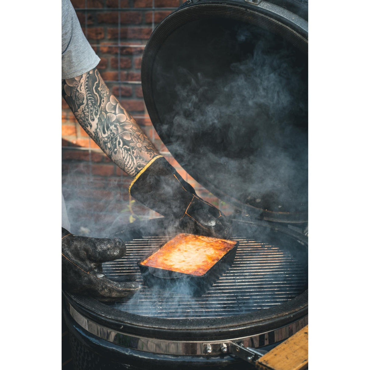 Le plat de cuisson du moulin à vent (noir)