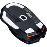 Souris de jeu sans fil Powercolor alphyn am10 (noir rouge, 100 - 26000 dpi, 8k, rgb, usb 2.4g bluetooth 5.2)