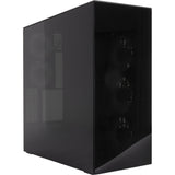 Boîtier tour midi Arctic xtender (noir (mat) | 2x USB-A | 1x USB-C | RVB | verre trempé)