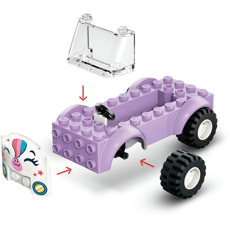 Lego Friends 42675 Voiture de livraison de gâteau licorne