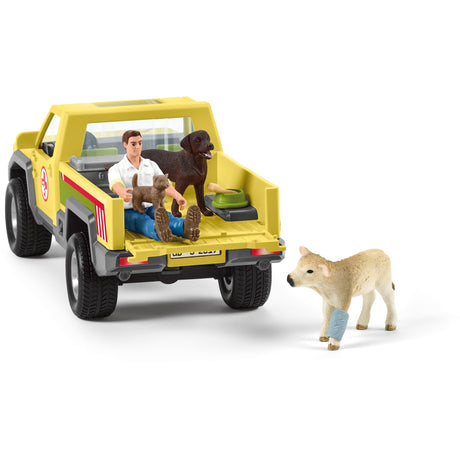 Schleich Farm World Play Set de figurines Visite chez le vétérinaire à la ferme