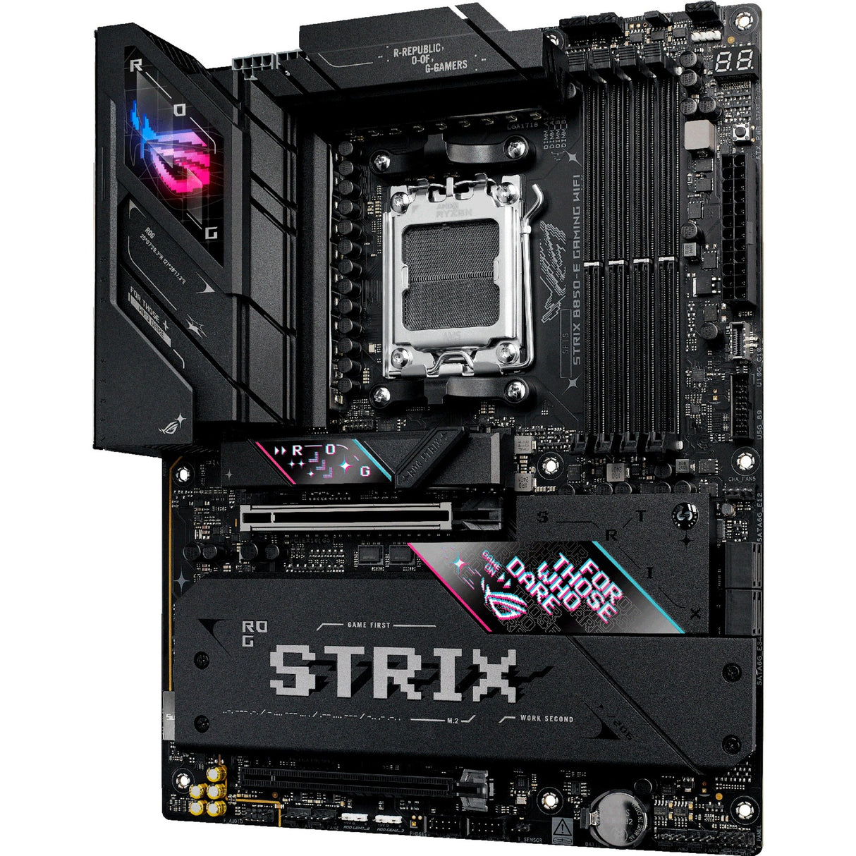 Carte mère Asus ROG Strix B850-E Gaming WiFi Socket AM5 (noir, RAID, 5 Go-LAN, Wi-Fi 7, BT, son, ATX)